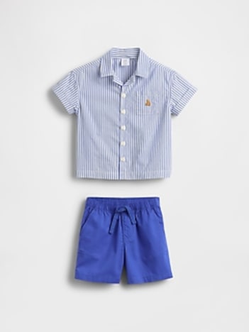 Baby Poplin Outfit Set