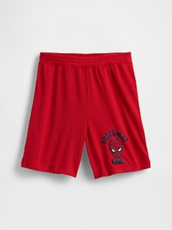 Kids Marvel Recycled Spider-Man PJ Shorts