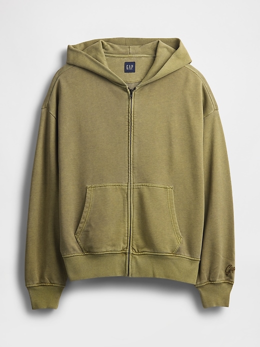 Image number 5 showing, Heavyweight French Terry Oversized Zip Hoodie
