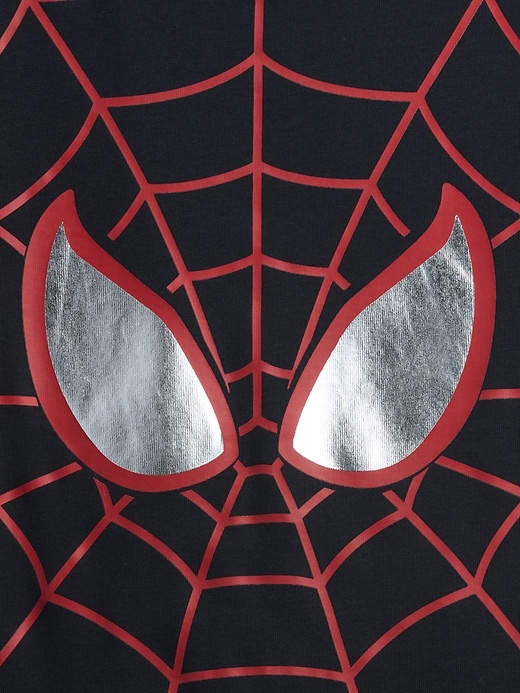 Image number 3 showing, Kids Marvel Organic Brushed Cotton Spider-Man PJ Set