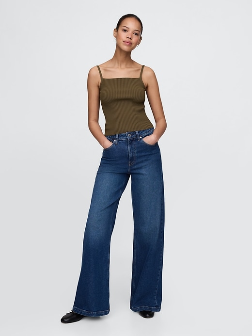 Image number 2 showing, Rib Sweater Crop Tank Top