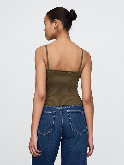 Image number 3 showing, Rib Sweater Crop Tank Top