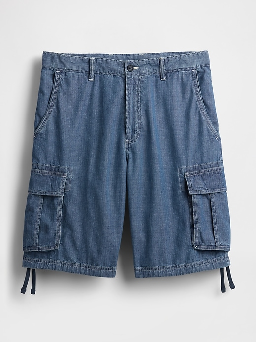 Image number 6 showing, 11" Baggy Denim Cargo Shorts