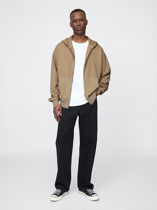 Image number 2 showing, Heavyweight French Terry Oversized Zip Hoodie