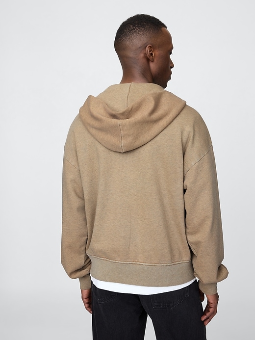 Image number 3 showing, Heavyweight French Terry Oversized Zip Hoodie