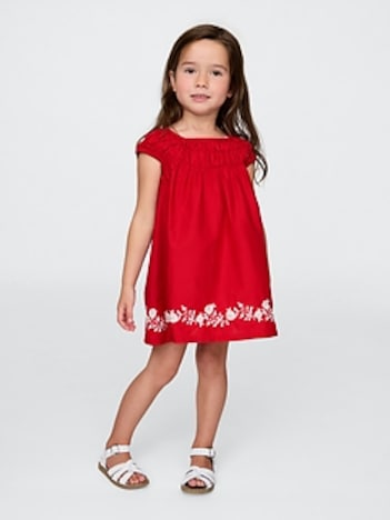 Baby & Toddler Smocked Puff-Sleeve Dress