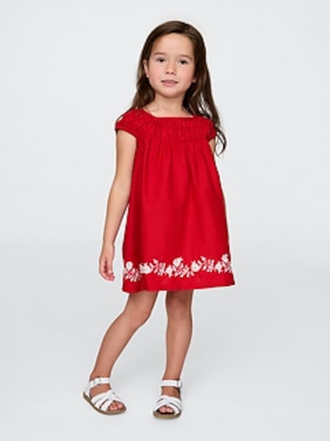 Baby & Toddler Smocked Puff-Sleeve Dress