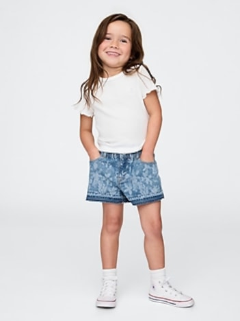Baby & Toddler Denim Ruffle Stride Shorts