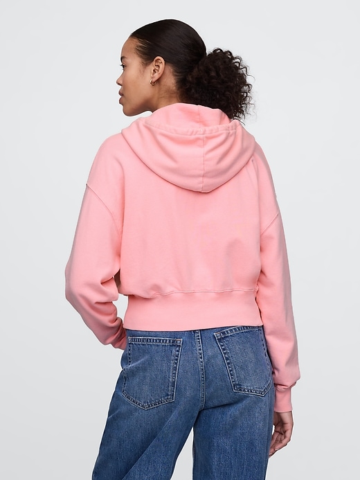 Image number 2 showing, French Terry Oversized Zip Wedge Hoodie