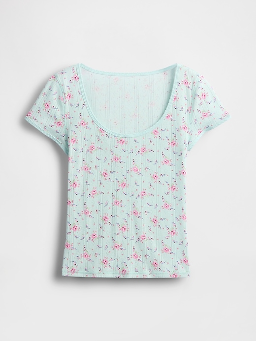 Image number 4 showing, Pointelle Top