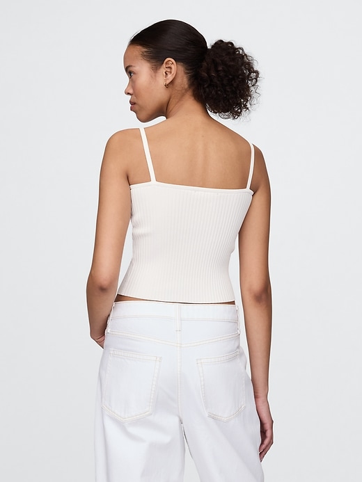 Image number 3 showing, Rib Sweater Crop Tank Top