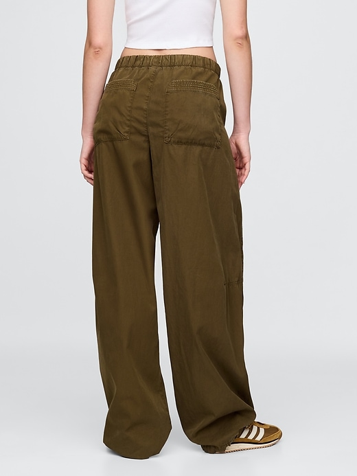 Image number 4 showing, Mid Rise Barrel Parachute Pants