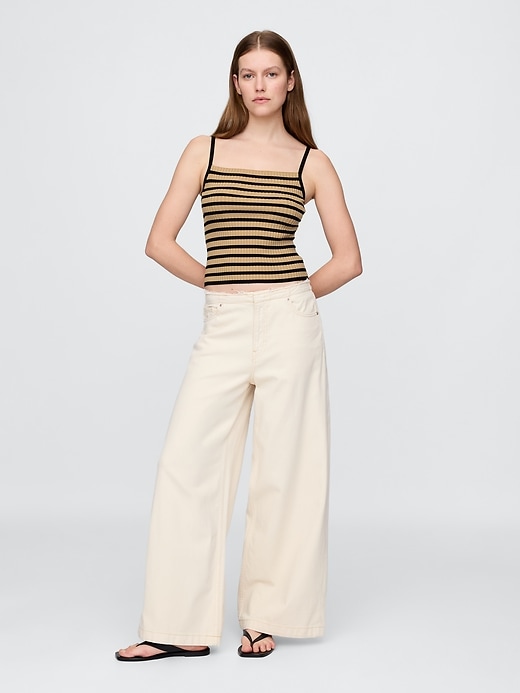 Image number 2 showing, Rib Sweater Crop Tank Top