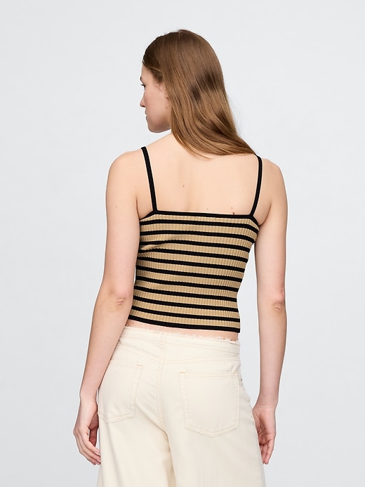 Image number 3 showing, Rib Sweater Crop Tank Top