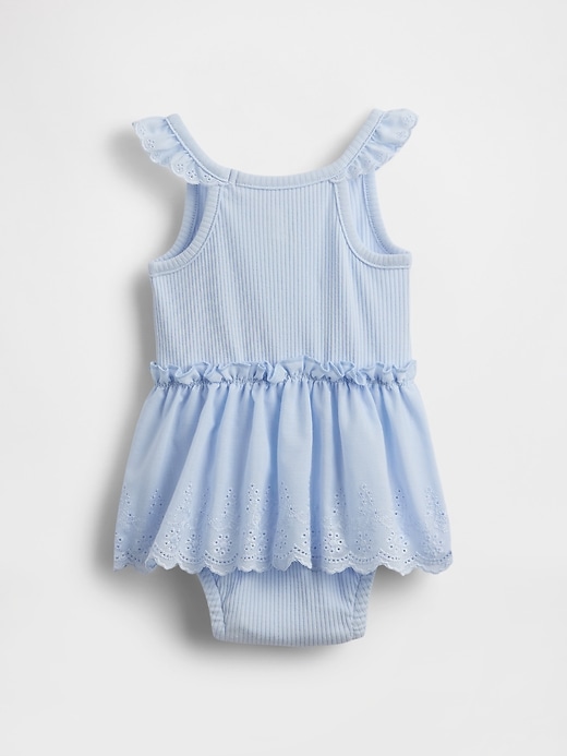 Image number 2 showing, Baby Eyelet Bodysuit Dress