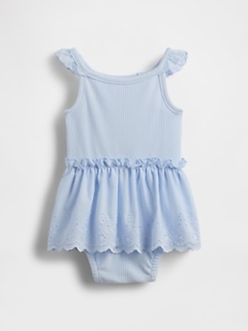 Baby Eyelet Bodysuit Dress
