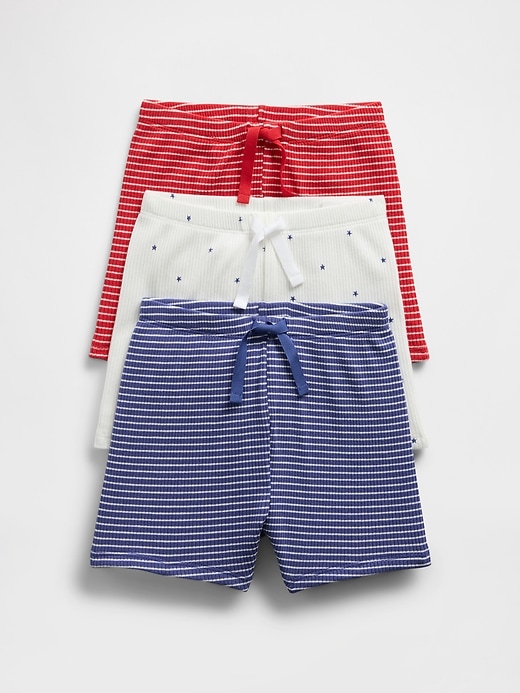 Image number 5 showing, Baby First Favorites Organic Cotton Ruffle Shorts (3-Pack)