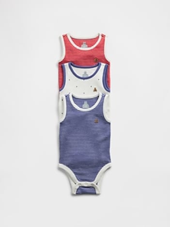 Baby First Favorites TinyRib Tank Bodysuit (3-Pack)