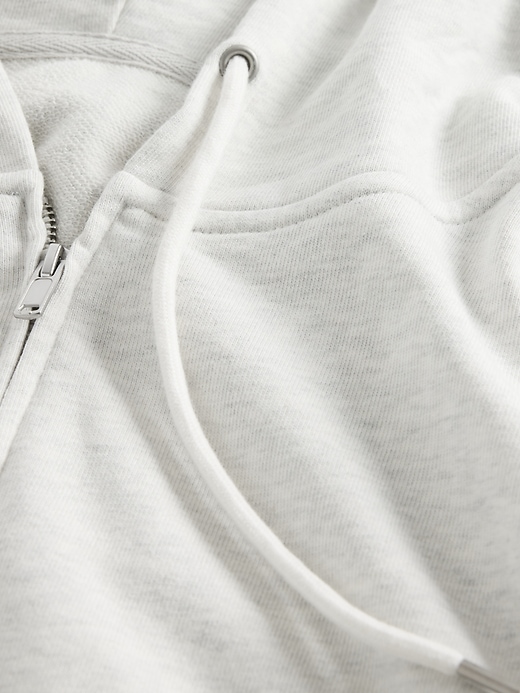 Image number 5 showing, French Terry Oversized Zip Wedge Hoodie