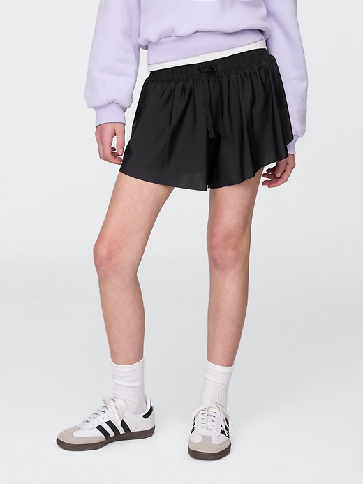 Image number 3 showing, Kids Butterfly-Hem Run Shorts