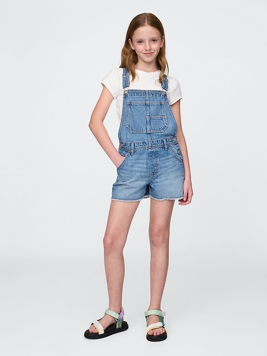 Image number 1 showing, Kids Denim Shortalls