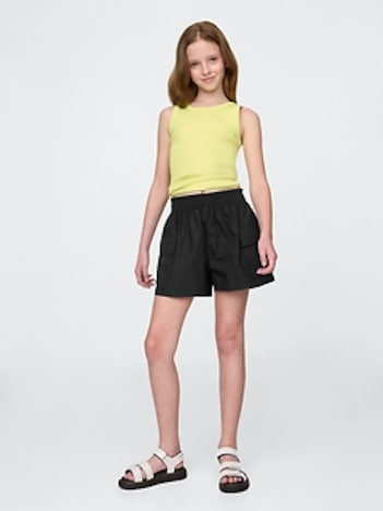 Kids Poplin Easy Cargo Shorts