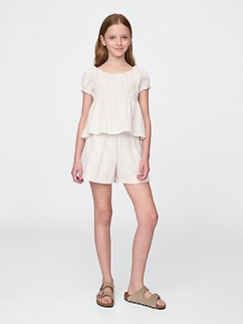 Kids Crinkle Gauze Outfit Set