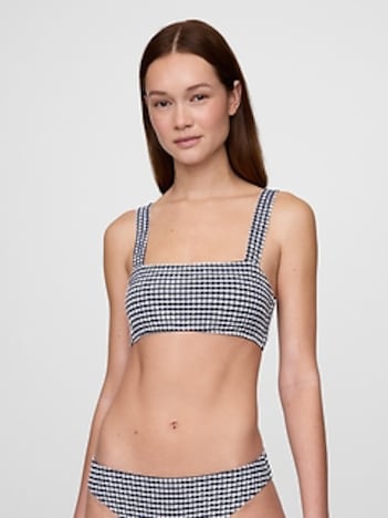 Colorblock Bandeau Bikini Top