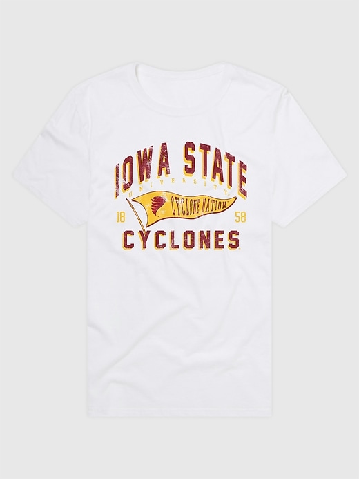 1 of 8 showing, with the color Iowa State of product Iowa State Cyclones Banner Graphic T-Shirt