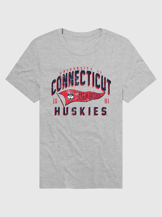 1 of 8 showing, with the color Uconn of product UConn Huskies Banner Graphic T-Shirt