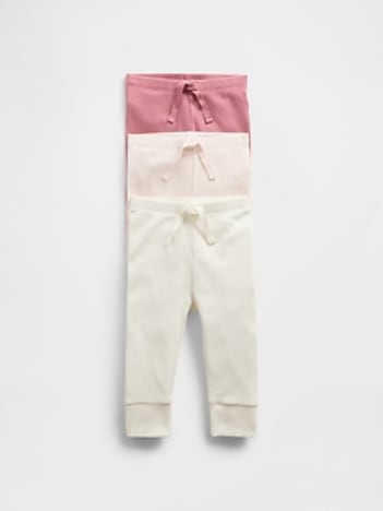Baby First Favorites TinyRib Pants (3-Pack)