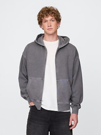 Heavyweight Oversized Zip Hoodie