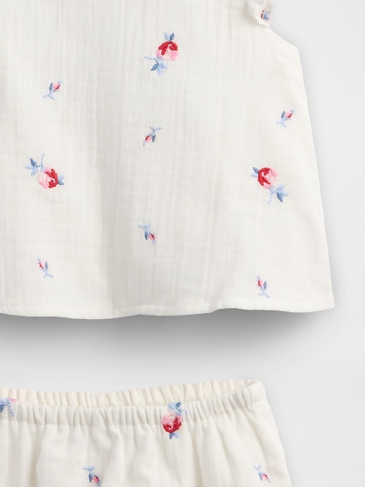 Image number 3 showing, Baby Crinkle Gauze Outfit Set