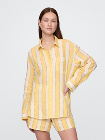 100% Linen Oversized Shirt