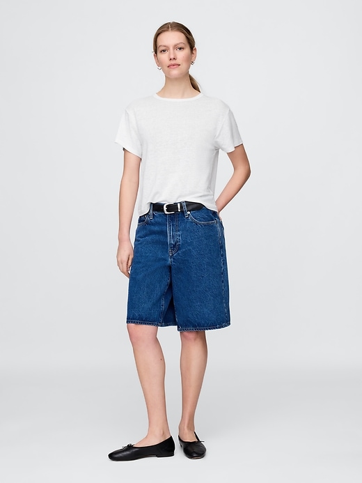 Image number 2 showing, Linen-Blend T-Shirt