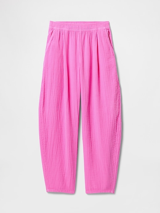 Image number 7 showing, Cotton Gauze Easy Barrel Pants
