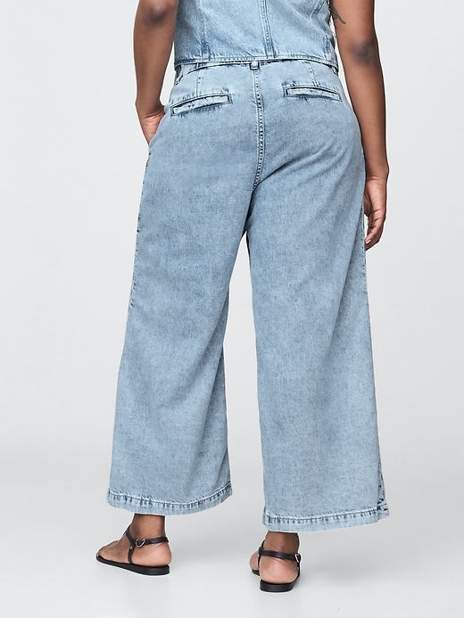 Image number 6 showing, 365 High Rise UltraSoft Denim Pleated Ankle Trousers