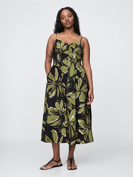 Image number 4 showing, Floral V-Neck Maxi Dress