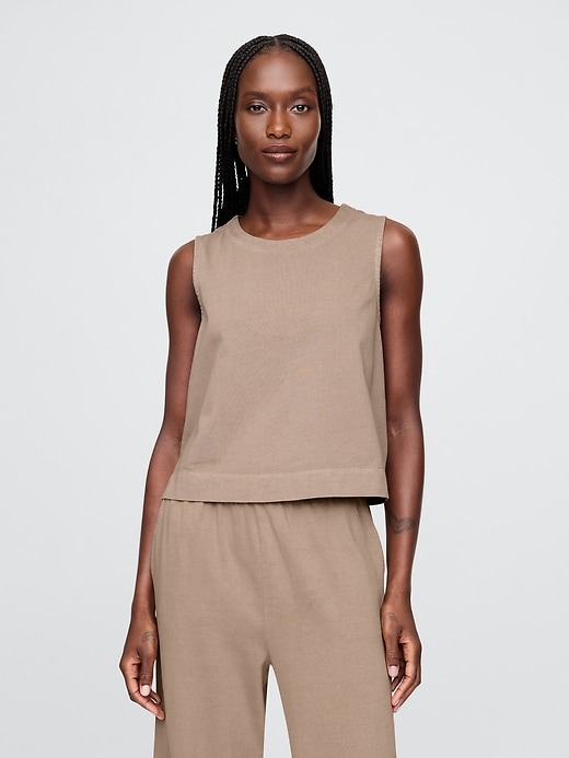Image number 1 showing, Heavyweight Organic Cotton Shell Tank Top