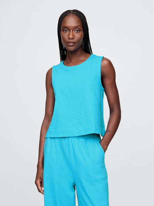 Image number 1 showing, Heavyweight Organic Cotton Shell Tank Top