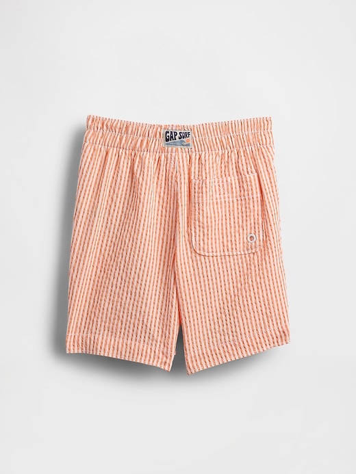 Image number 2 showing, Baby & Toddler Seersucker Swim Trunks