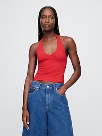 CloseKnit Cropped Halter Top