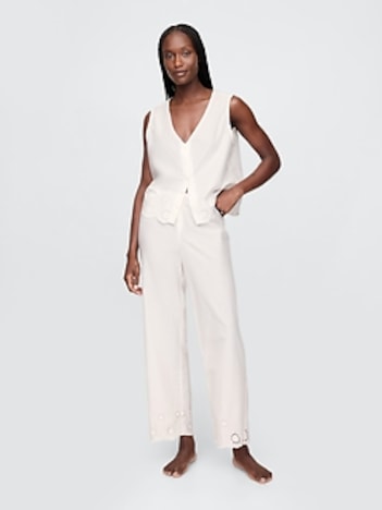 Eyelet Hem PJ Pants