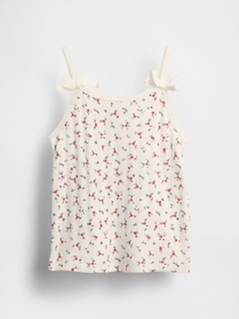 Baby & Toddler Pointelle Rib Bow Cami