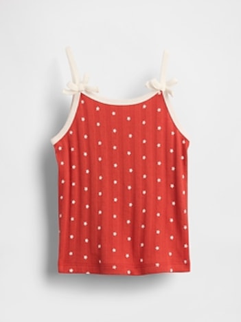 Baby & Toddler Pointelle Rib Bow Cami