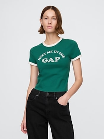 Cotton Jersey Logo Baby T-Shirt
