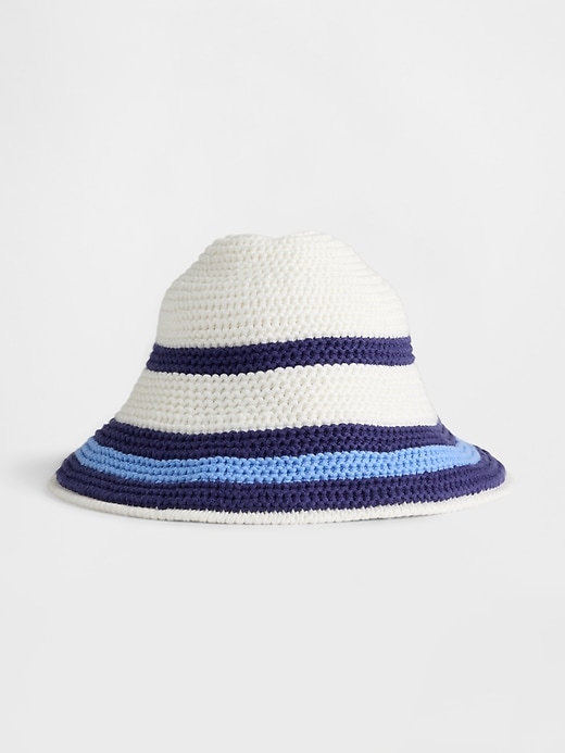 Image number 1 showing, Baby & Toddler Striped Knit Bucket Hat