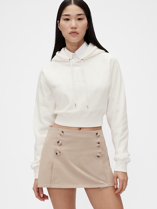 Image number 1 showing, GapStudio VintageSoft Crop Hoodie