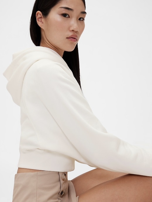 Image number 3 showing, GapStudio VintageSoft Crop Hoodie