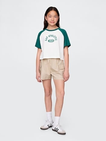 Kids Poplin Easy Cargo Shorts